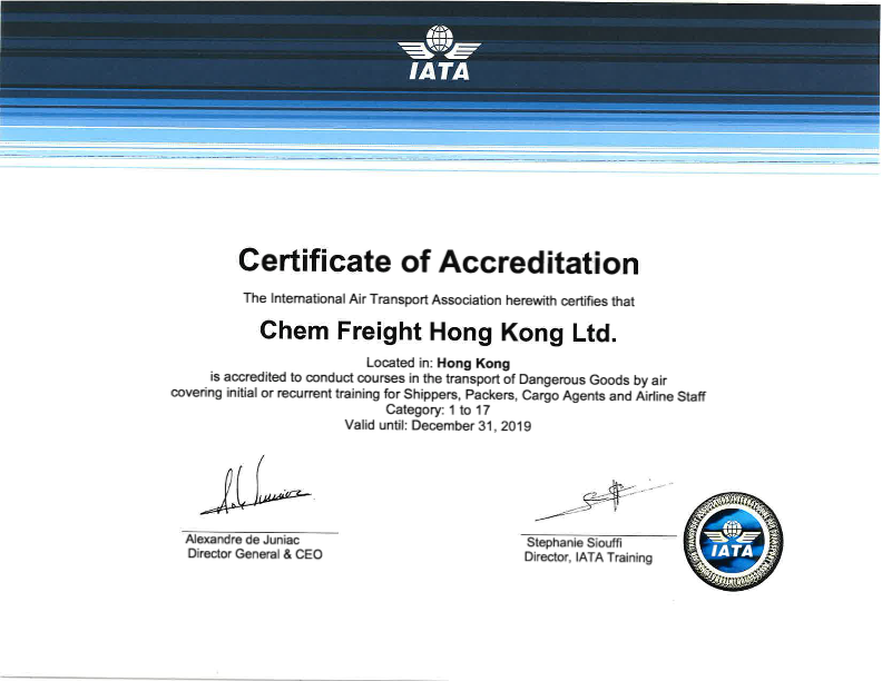 IATA Accreditation Cert